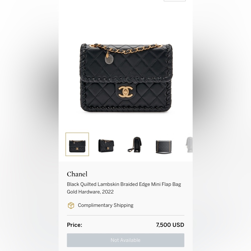 Chanel calfskin braided mini bag - Picture 2 of 14